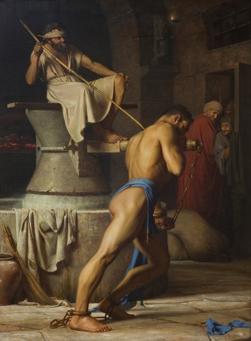 Samson and the Philistines od Carl Bloch