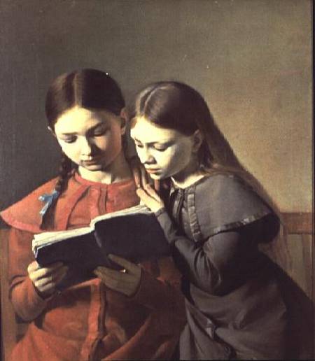 The Artist's two youngest sisters od Carl-Christian-Constantin Hansen