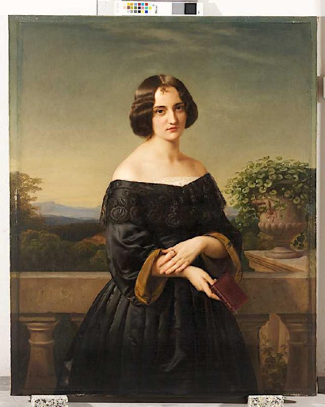 Bildnis der Malerin Marie Wiegmann od Carl Ferdinand Sohn