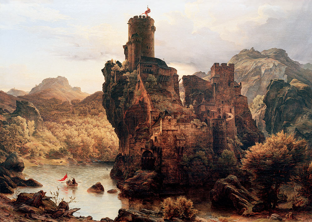 Das Felsenschloß od Carl Friedrich Lessing