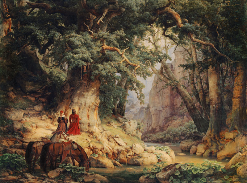 The Thousand-Year-Old Oak od Carl Friedrich Lessing