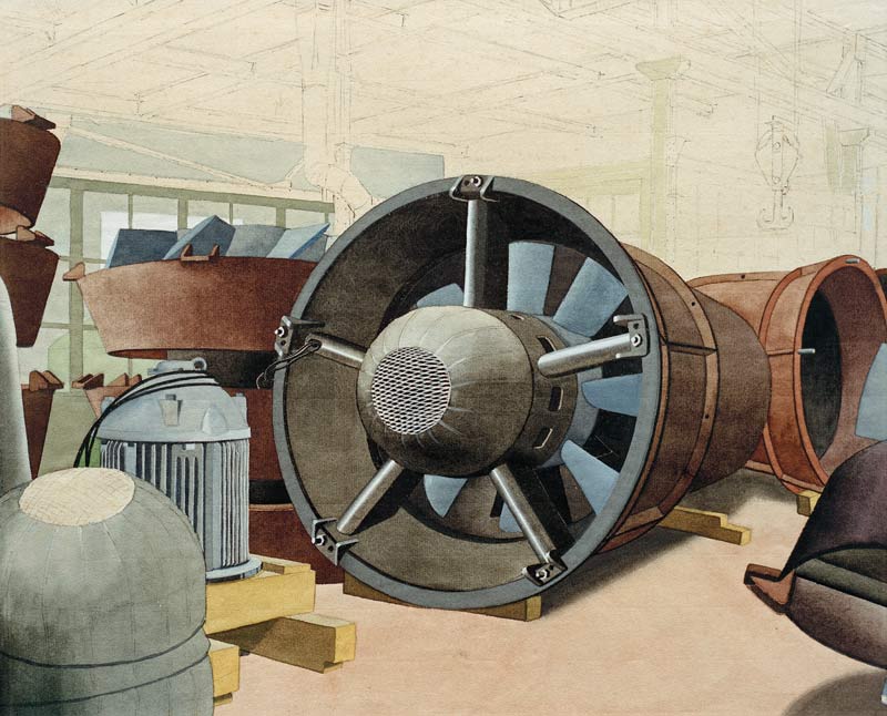 Turbine, um 1938. od Carl Grossberg