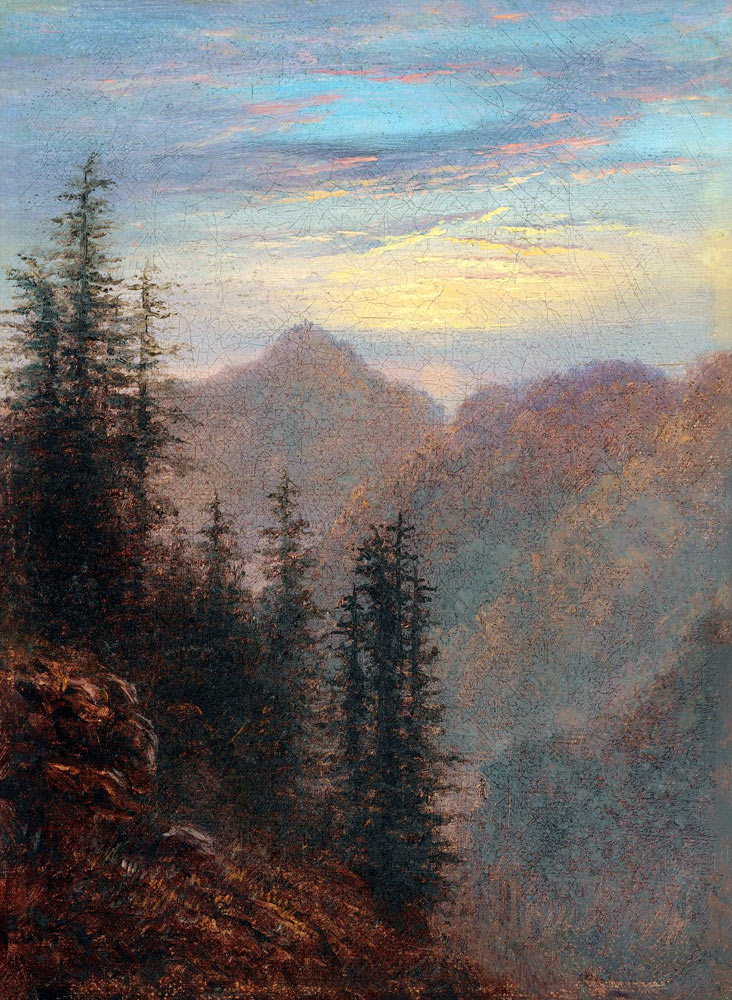 Mountain landscape at dusk od Carl Gustav Carus
