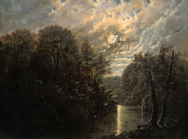 River Landscape in the Rosental near Leipzig od Carl Gustav Carus