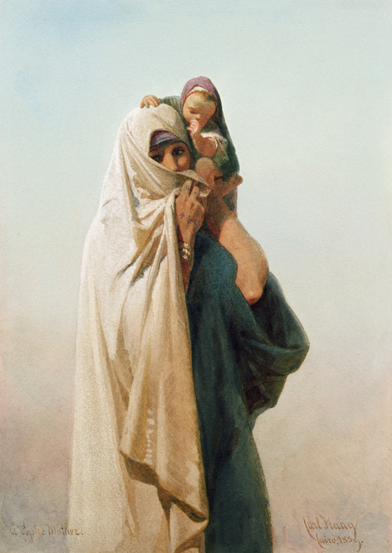 A Coptic Mother od Carl Haag