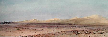 Sand Hills on the Road to Suez od Carl Haag