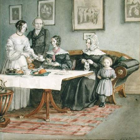 Professor Johannes Classen (1805-91) and Family od Carl Julius Milde