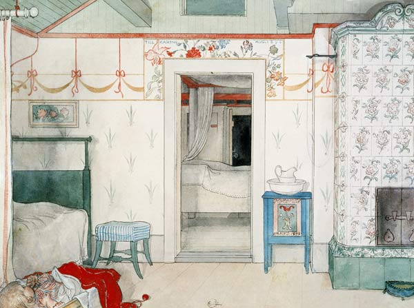 Brita's Forty Winks, from 'A Home' series od Carl Larsson