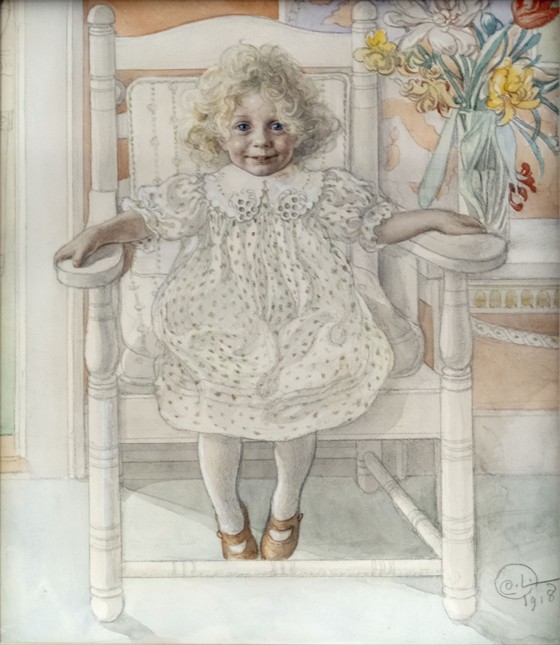 Portrait of Inga-Maria Thiel od Carl Larsson