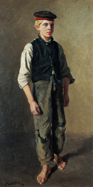 Portrait of a boy od Carl Malchin