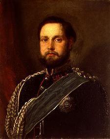 Portrait of the grand duke Nikolaus Friedrich Peter of Oldenburg