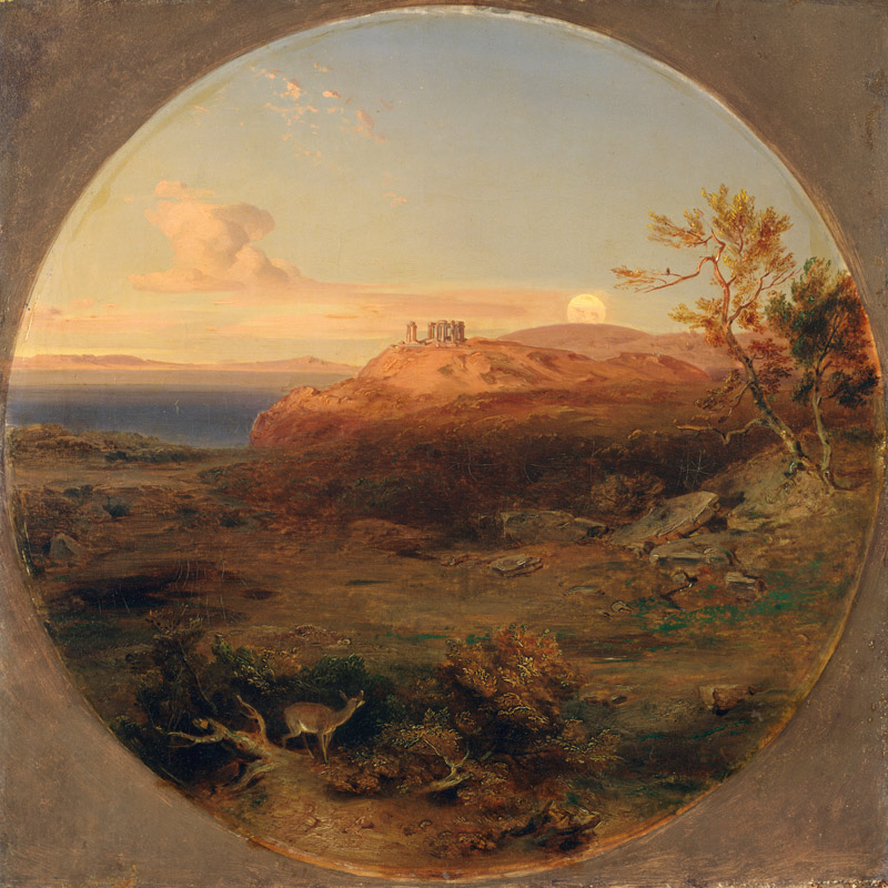 Greek Landscape on the Island of Aegina od Carl Rottmann