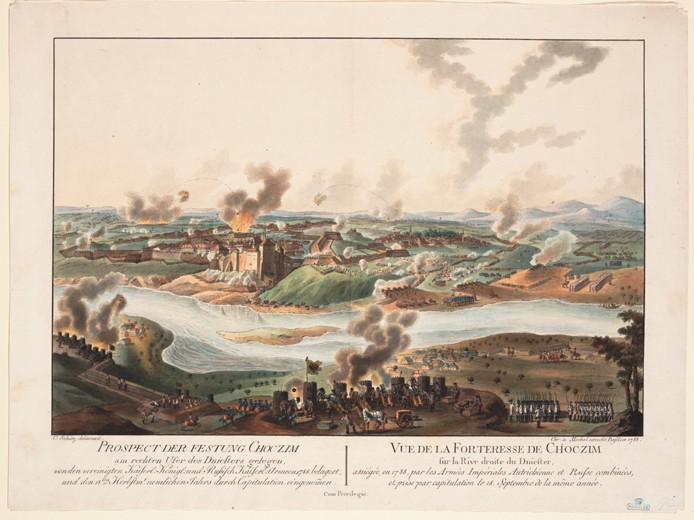 The siege of Khotyn in 1788 od Carl Schütz