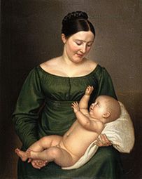 Mother with child. od Carl Sieg
