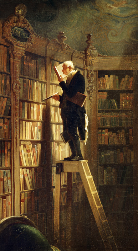The bookworm od Carl Spitzweg