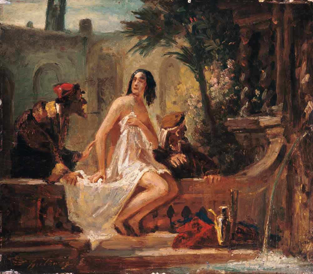 Susanna in the bath and the altos od Carl Spitzweg