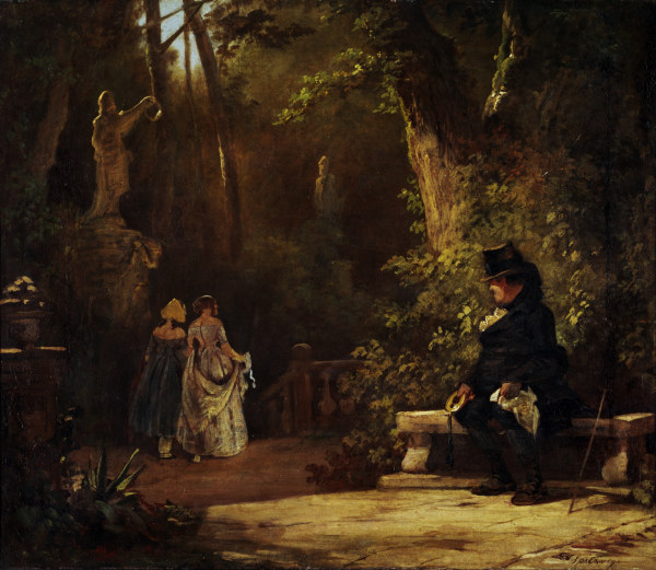 Spitzweg / The Widower / Painting / 1860 od Carl Spitzweg