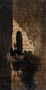A student on the dress circle of the detention cell. od Carl Spitzweg