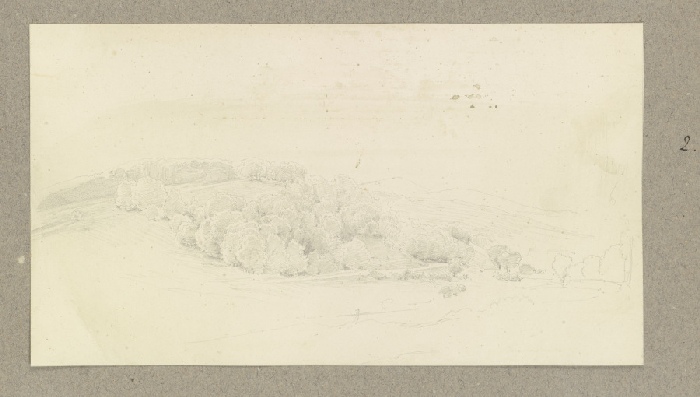 Forested hill od Carl Theodor Reiffenstein
