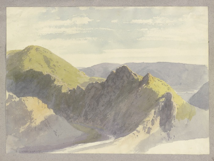 The Ahr Valley near Altenahr od Carl Theodor Reiffenstein