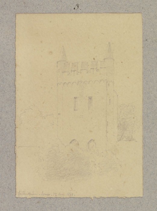 The heathen tower in Speyer od Carl Theodor Reiffenstein