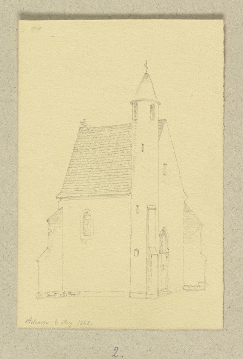 Die Nikolauskapelle in Achern od Carl Theodor Reiffenstein