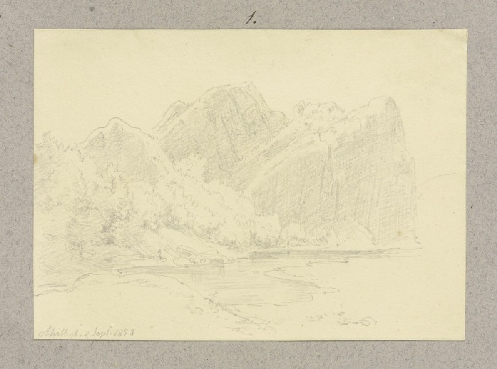 Precipice in the Ahrtal od Carl Theodor Reiffenstein
