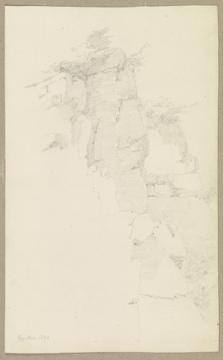 Cliff near Eppstein od Carl Theodor Reiffenstein