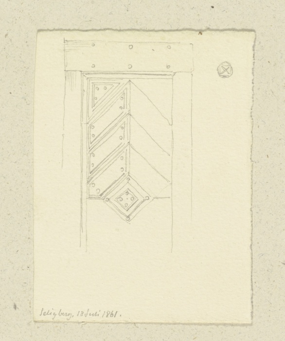 Holztür der Zilleskapelle od Carl Theodor Reiffenstein
