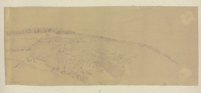Hilly landscape od Carl Theodor Reiffenstein