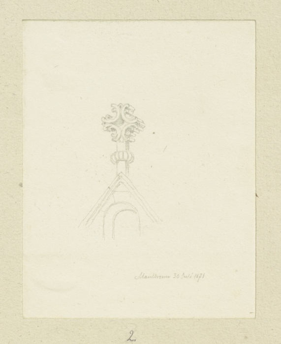 Kreuzblume des Klosters Maulbronn od Carl Theodor Reiffenstein