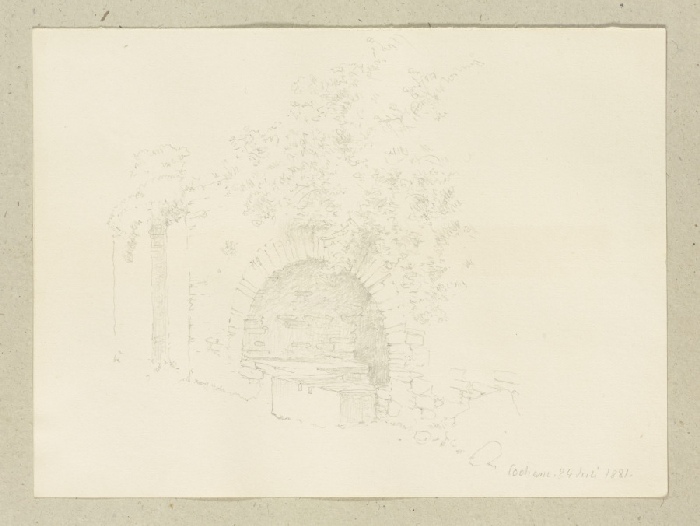 Alcove in Cochem od Carl Theodor Reiffenstein