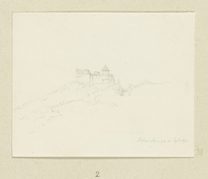 Castle Hohenklingen od Carl Theodor Reiffenstein