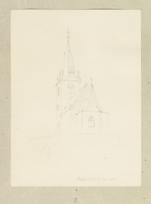 St. Johannes in Hatzenport od Carl Theodor Reiffenstein