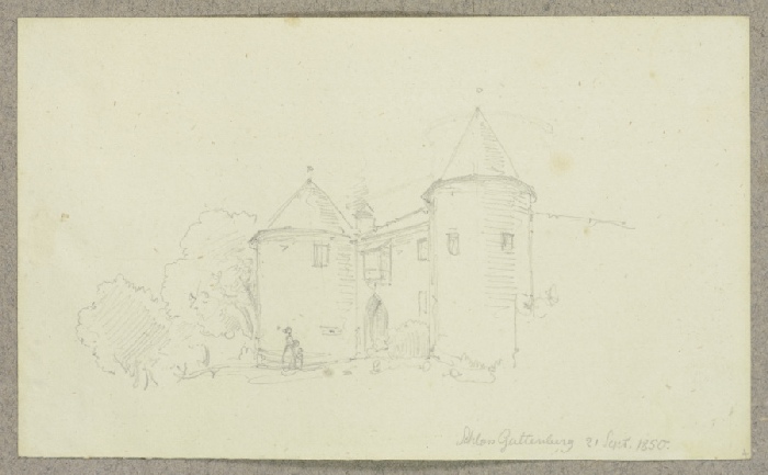 Südwestliches Torhaus der Burg Guttenberg od Carl Theodor Reiffenstein