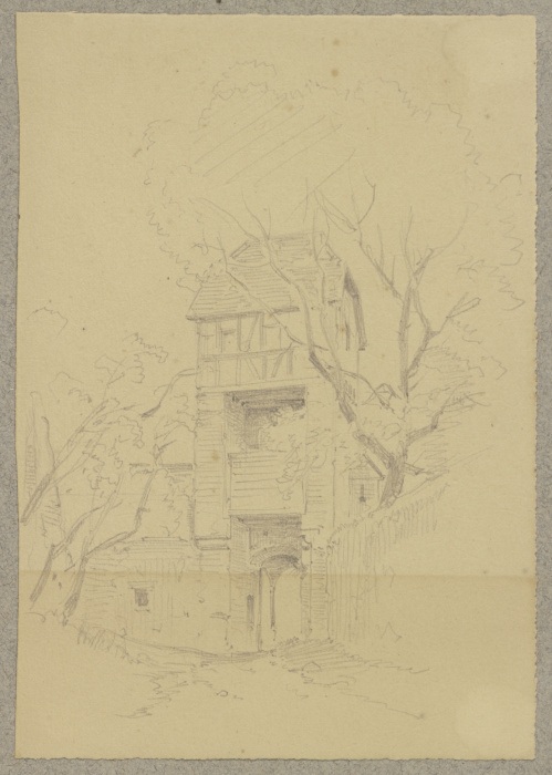 Torhaus auf Burg Hornberg od Carl Theodor Reiffenstein
