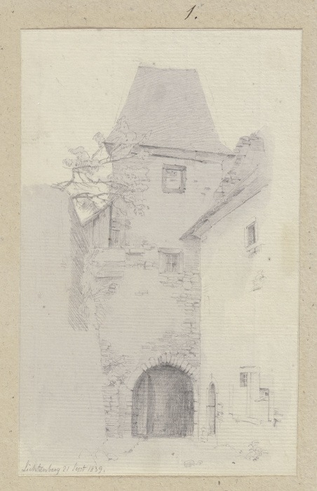 Gatehouse in Lichtenberg od Carl Theodor Reiffenstein