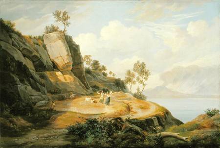 Landscape in Italy od Carl Wilhelm Götzloff