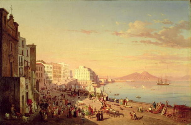 Naples, c.1830 (oil on canvas) od Carl Wilhelm Götzloff