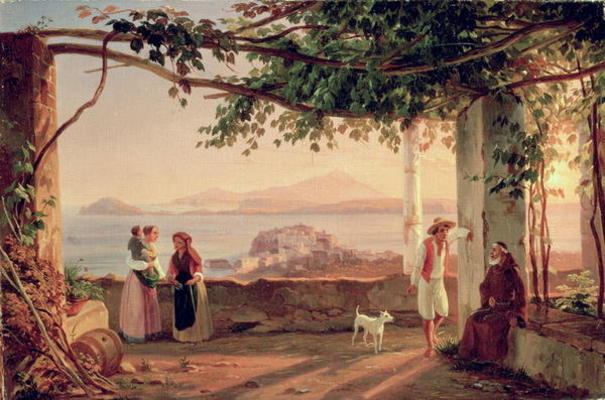 Pozzuoli, c.1831 (oil on canvas) od Carl Wilhelm Götzloff