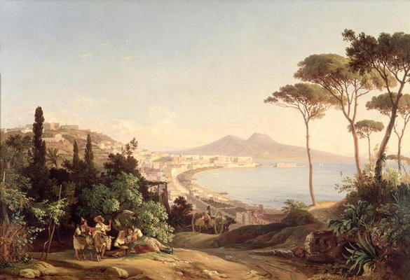 View of Naples, 1837/38 (oil on canvas) od Carl Wilhelm Götzloff
