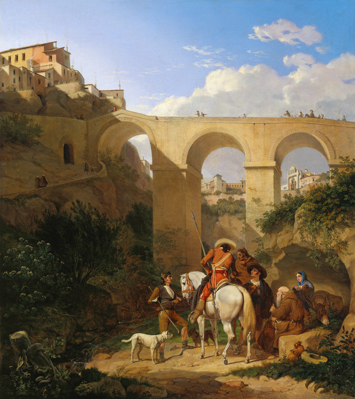 The bridge of Cuenca in Spain od Carl Wilhelm von Heidick