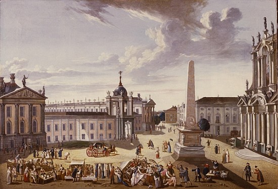 View of the Town Hall, 1772 (see also 330437) od Carl Christian Baron
