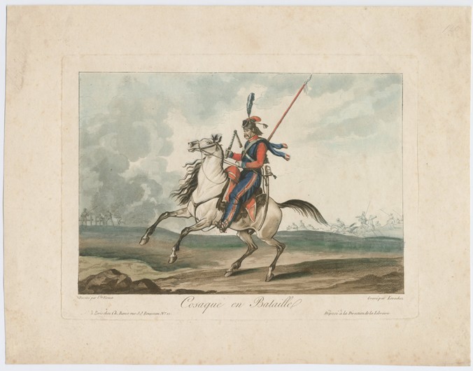 Cossack at the battle od Carle Vernet