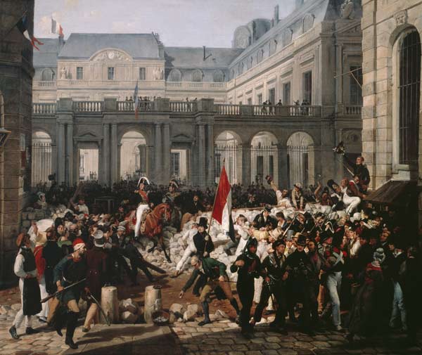 The Duke of Orleans Leaves the Palais-Royal and Goes to the Hotel de Ville on 31st July 1830 od Carle Vernet