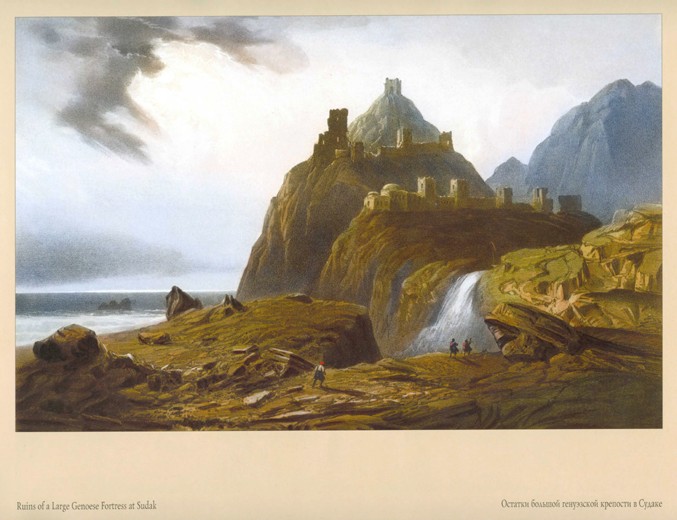 The Genoese fortress in Sudak od Carlo Bossoli