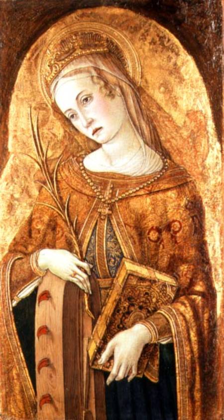 St. Catherine of Alexandria od Carlo Crivelli