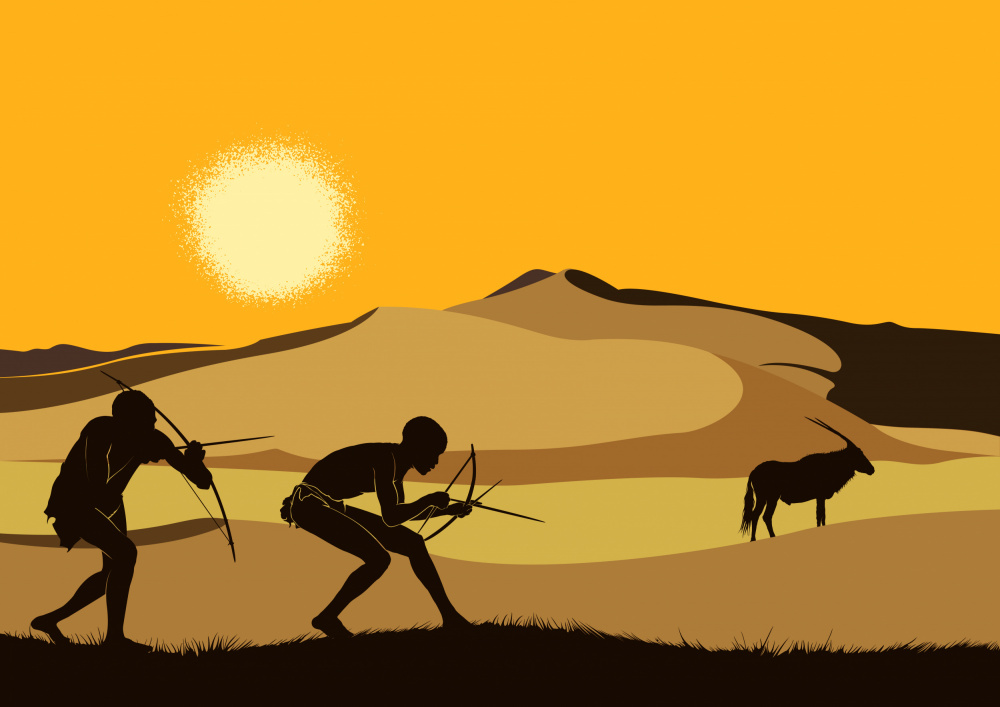 San Hunter-gatherers in Africa od Carlo Kaminski