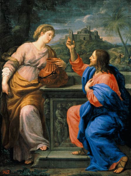 Christ and the Samaritan Woman at Jacob's Well od Carlo Maratta