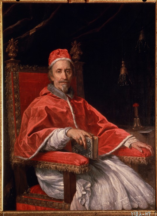 Portrait of Pope Clement IX (1600-1669) od Carlo Maratta